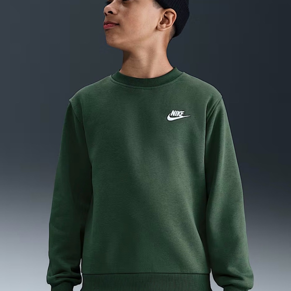Nike youth Forest Green Club Fleece sweatshirt